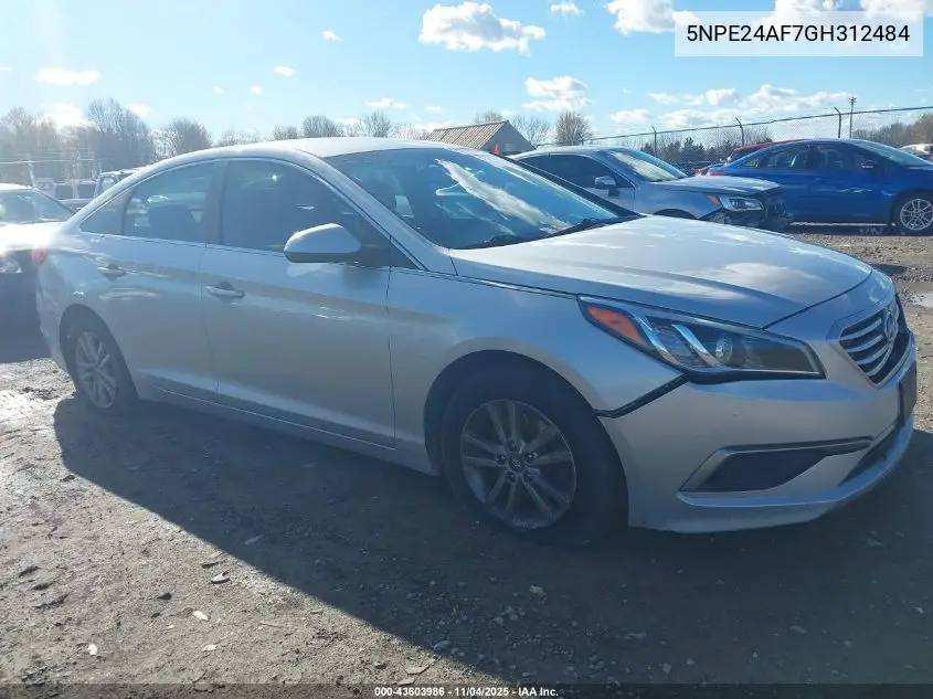 5NPE24AF7GH312484 2016 Hyundai Sonata Se