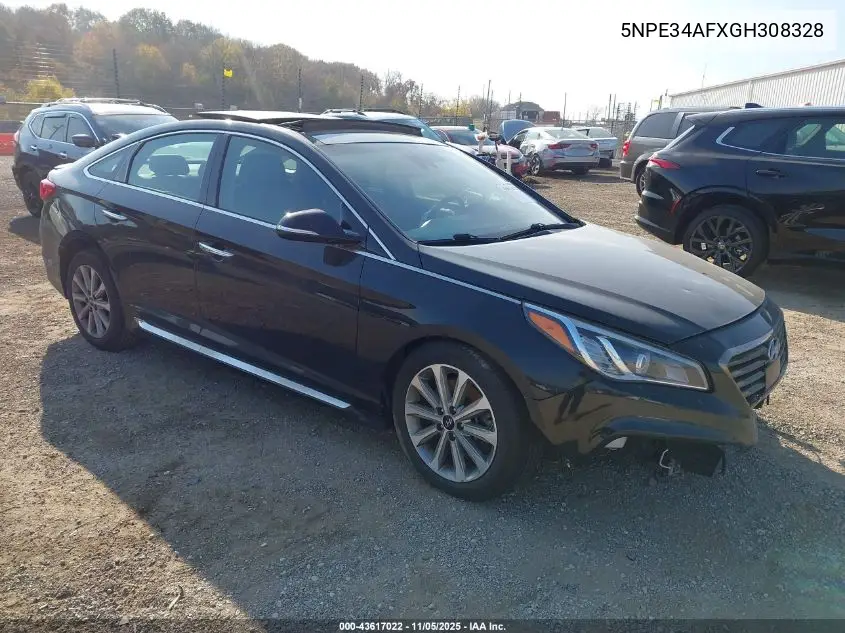 5NPE34AFXGH308328 2016 Hyundai Sonata Limited