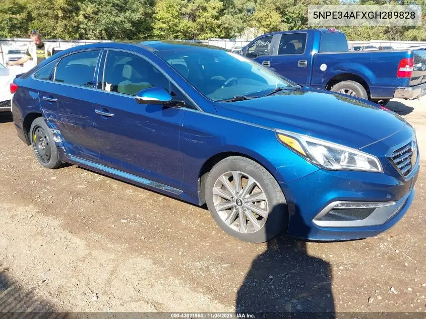 5NPE34AFXGH289828 2016 Hyundai Sonata Limited