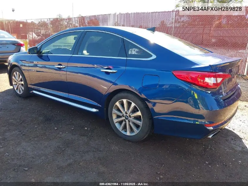 5NPE34AFXGH289828 2016 Hyundai Sonata Limited