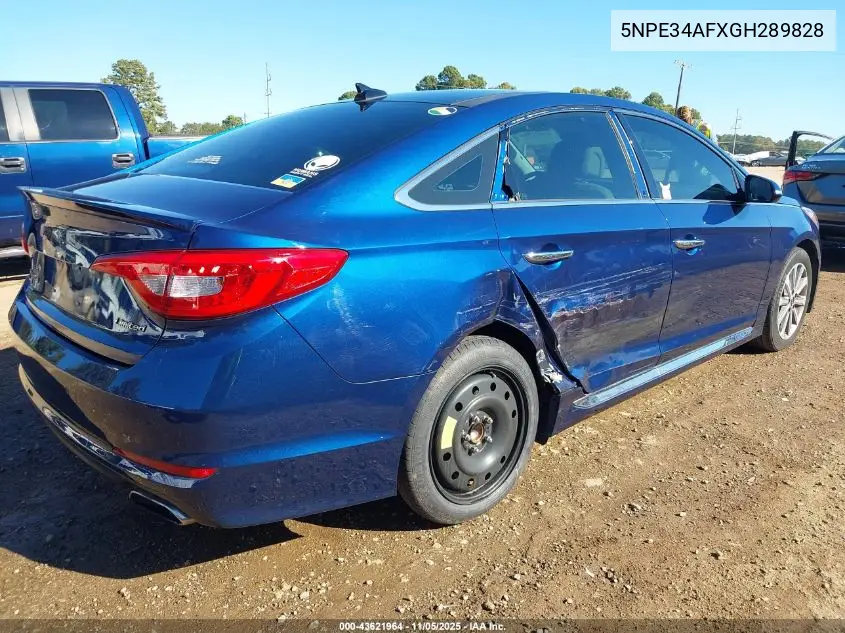 5NPE34AFXGH289828 2016 Hyundai Sonata Limited