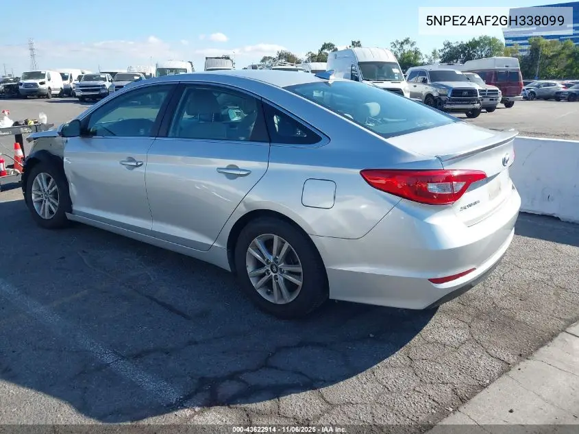 5NPE24AF2GH338099 2016 Hyundai Sonata Se