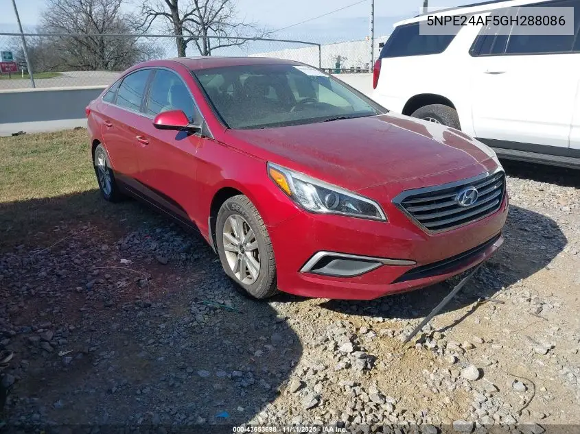 5NPE24AF5GH288086 2016 Hyundai Sonata Se