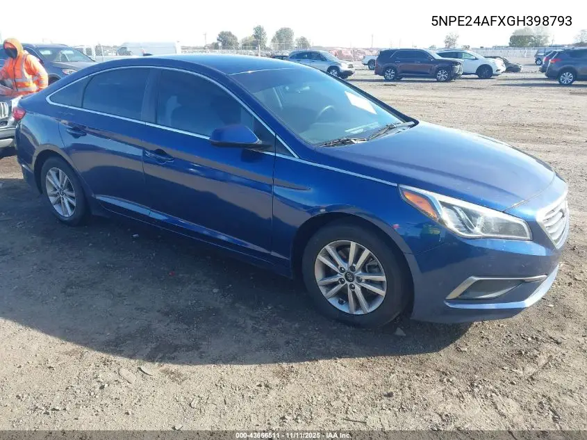 5NPE24AFXGH398793 2016 Hyundai Sonata