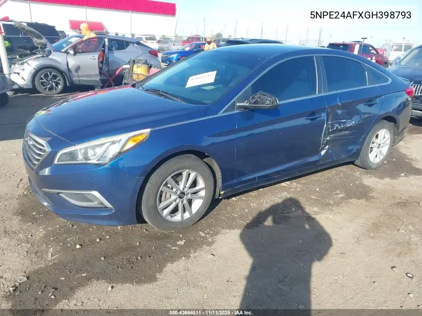 5NPE24AFXGH398793 2016 Hyundai Sonata