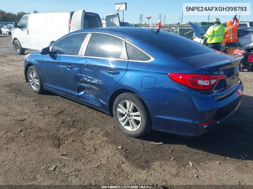 5NPE24AFXGH398793 2016 Hyundai Sonata