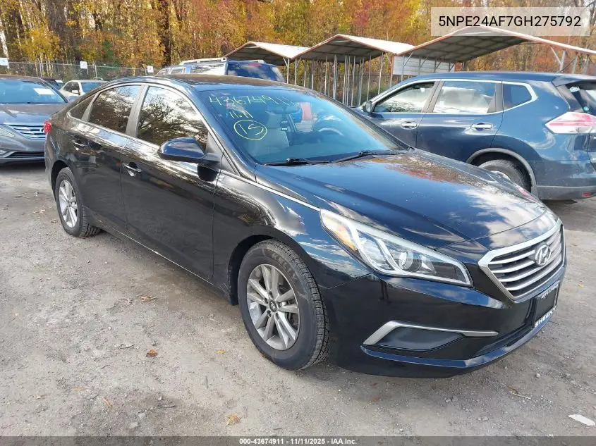5NPE24AF7GH275792 2016 Hyundai Sonata Se