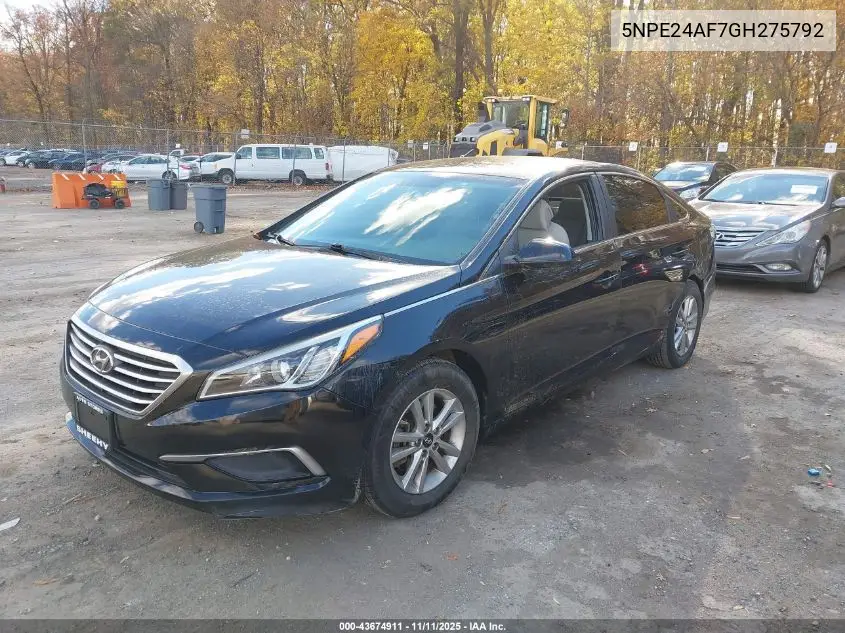 5NPE24AF7GH275792 2016 Hyundai Sonata Se
