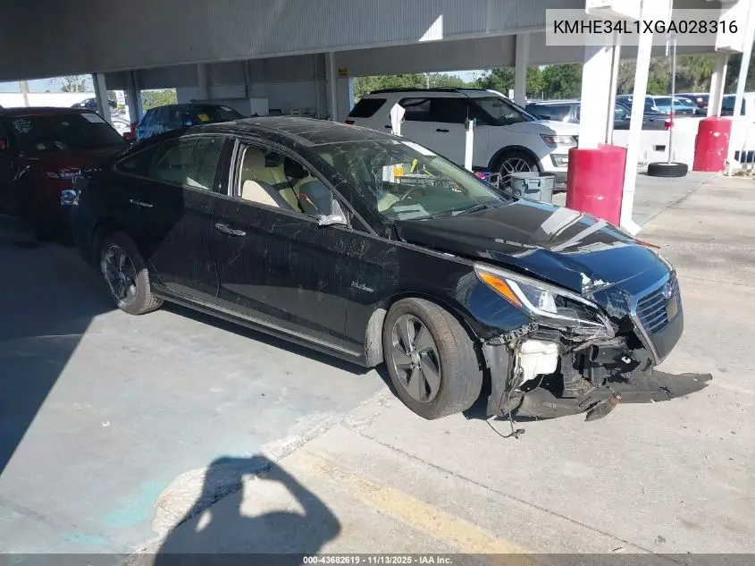 KMHE34L1XGA028316 2016 Hyundai Sonata Hybrid Limited