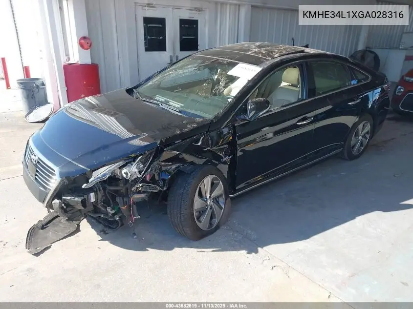 KMHE34L1XGA028316 2016 Hyundai Sonata Hybrid Limited