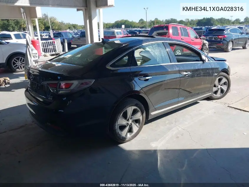 KMHE34L1XGA028316 2016 Hyundai Sonata Hybrid Limited