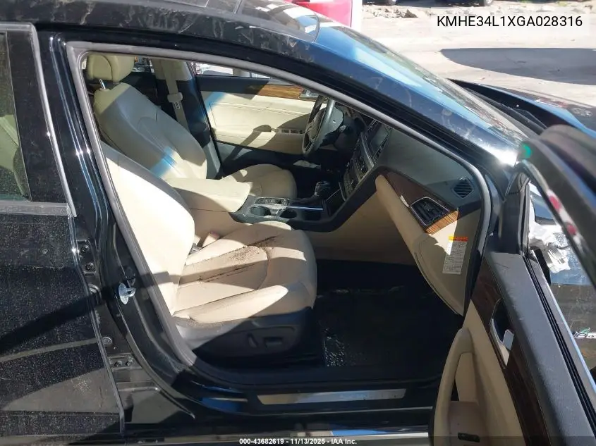KMHE34L1XGA028316 2016 Hyundai Sonata Hybrid Limited
