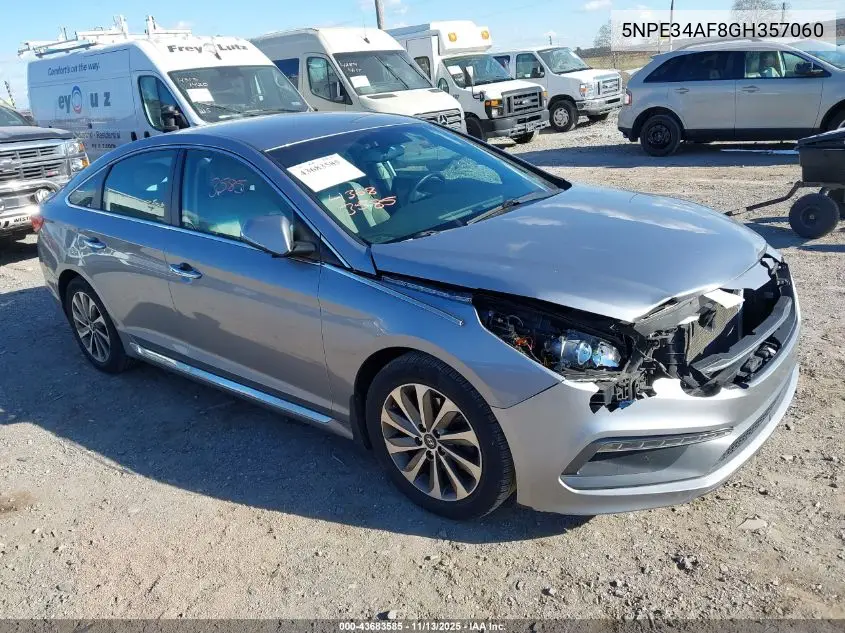 5NPE34AF8GH357060 2016 Hyundai Sonata Sport