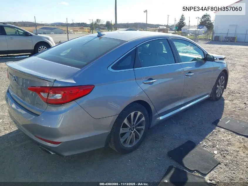 5NPE34AF8GH357060 2016 Hyundai Sonata Sport