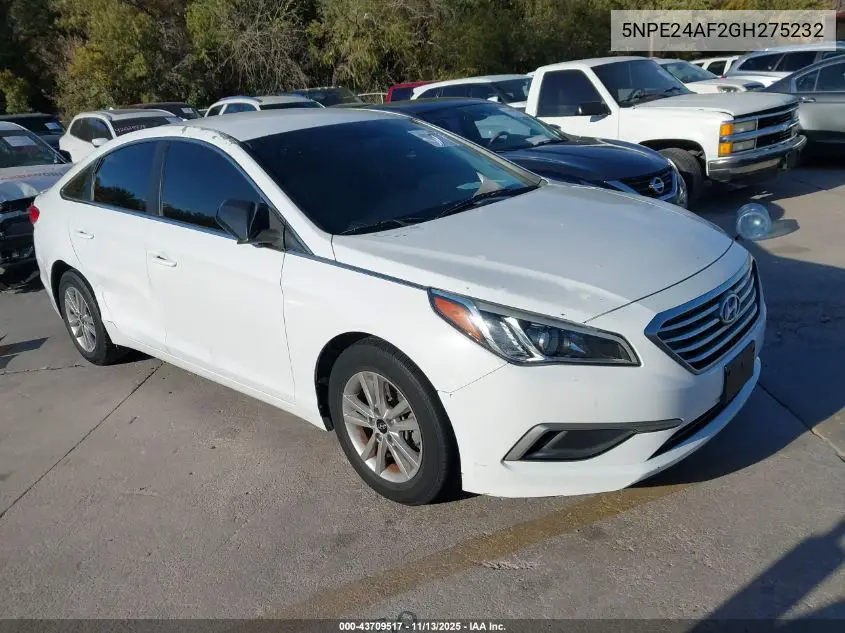 5NPE24AF2GH275232 2016 Hyundai Sonata Se