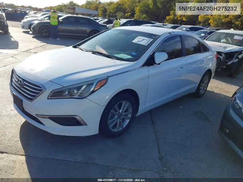 5NPE24AF2GH275232 2016 Hyundai Sonata Se