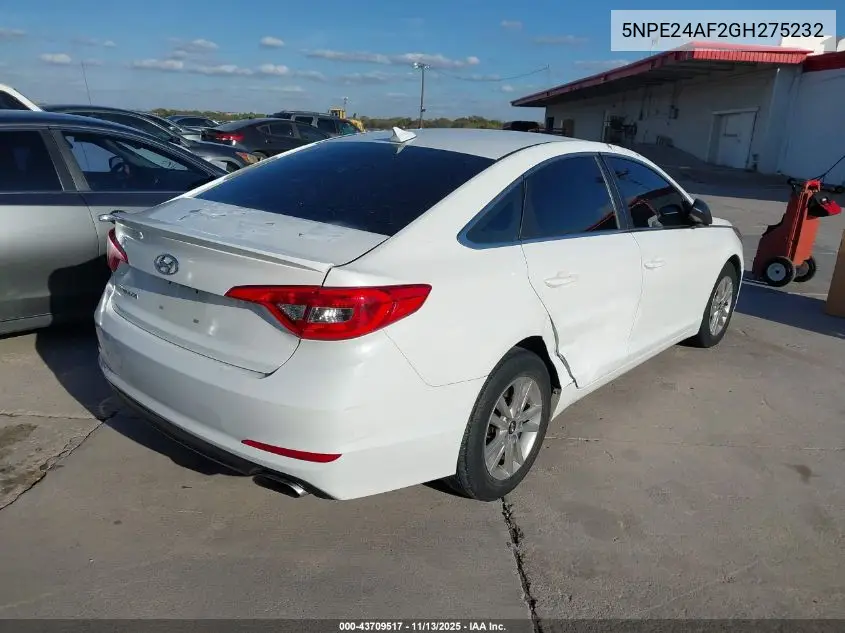 5NPE24AF2GH275232 2016 Hyundai Sonata Se