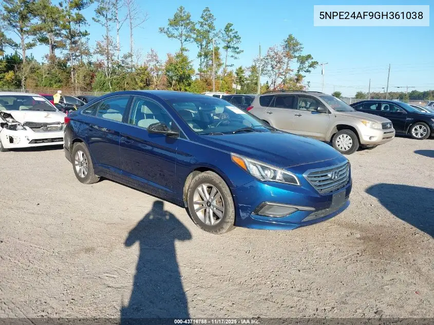 5NPE24AF9GH361038 2016 Hyundai Sonata Se