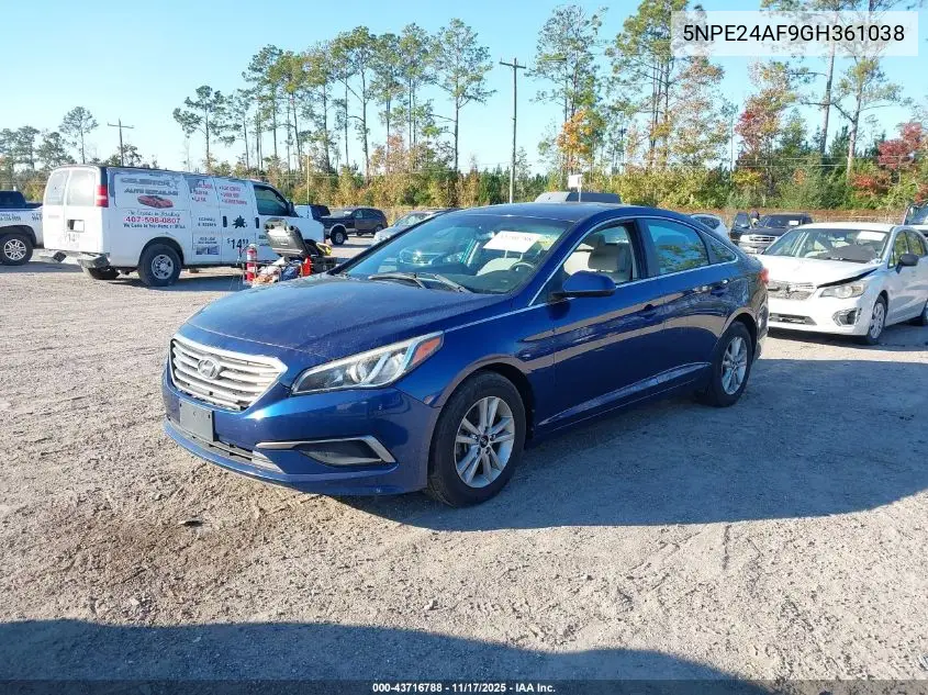 5NPE24AF9GH361038 2016 Hyundai Sonata Se