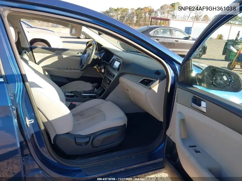 5NPE24AF9GH361038 2016 Hyundai Sonata Se