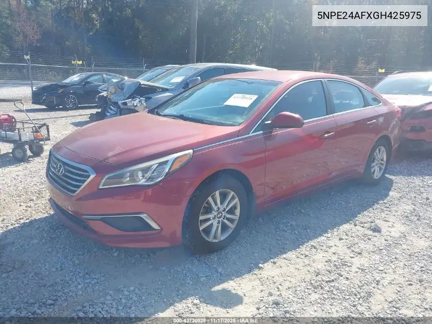 5NPE24AFXGH425975 2016 Hyundai Sonata Se