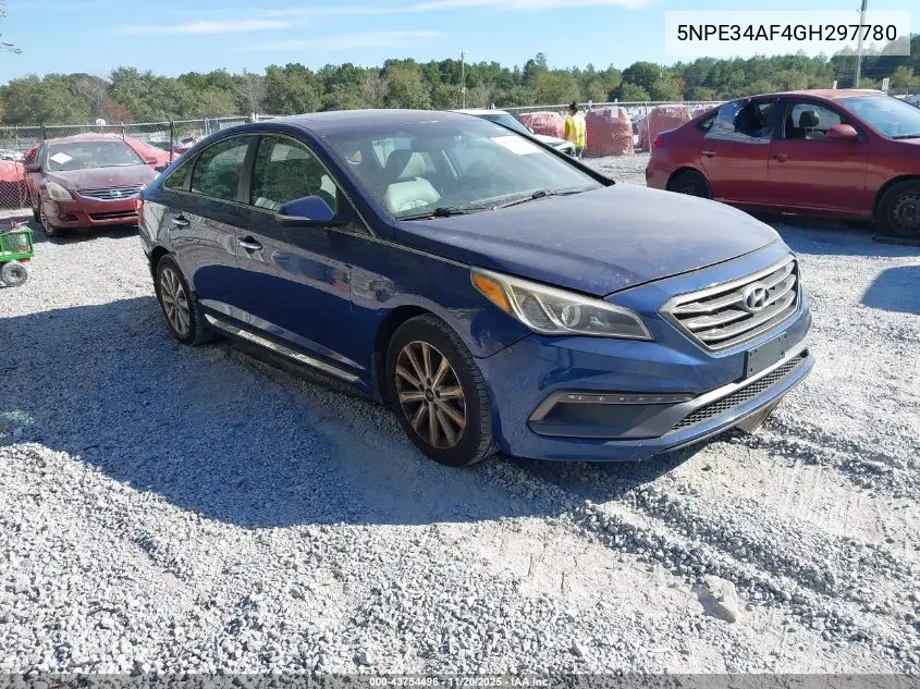 5NPE34AF4GH297780 2016 Hyundai Sonata Limited