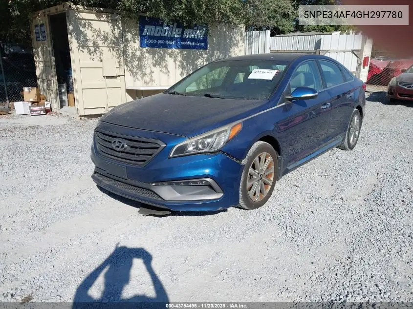 5NPE34AF4GH297780 2016 Hyundai Sonata Limited