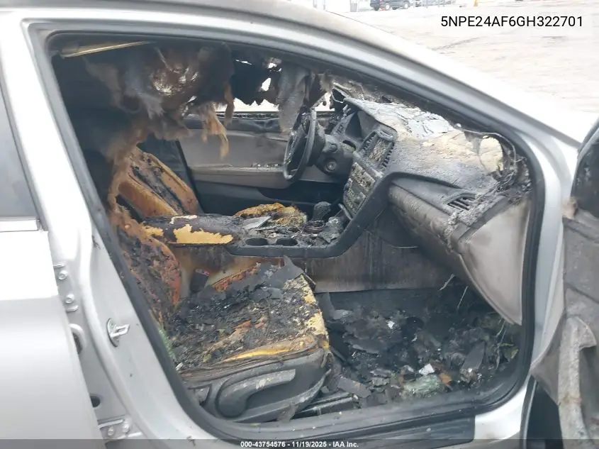 5NPE24AF6GH322701 2016 Hyundai Sonata Se