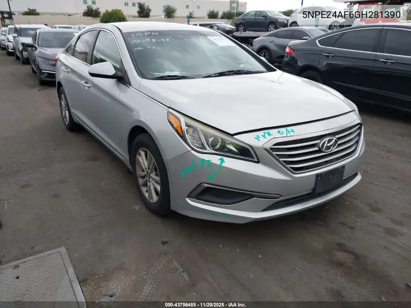 5NPE24AF6GH281390 2016 Hyundai Sonata Se