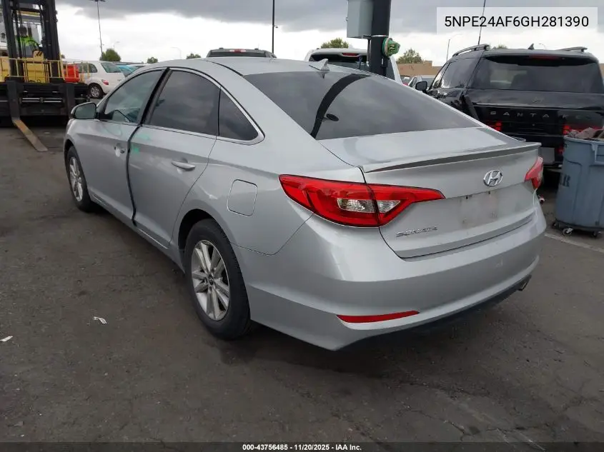5NPE24AF6GH281390 2016 Hyundai Sonata Se