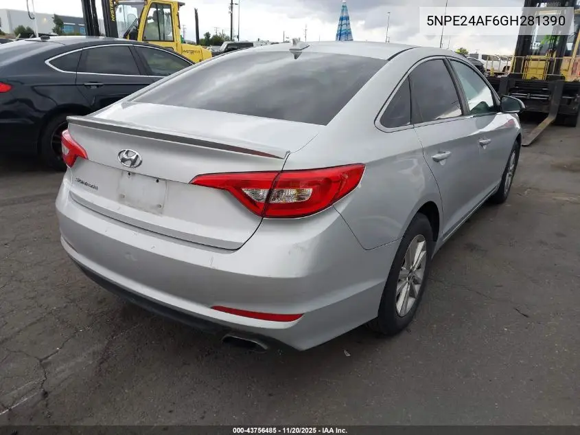 5NPE24AF6GH281390 2016 Hyundai Sonata Se