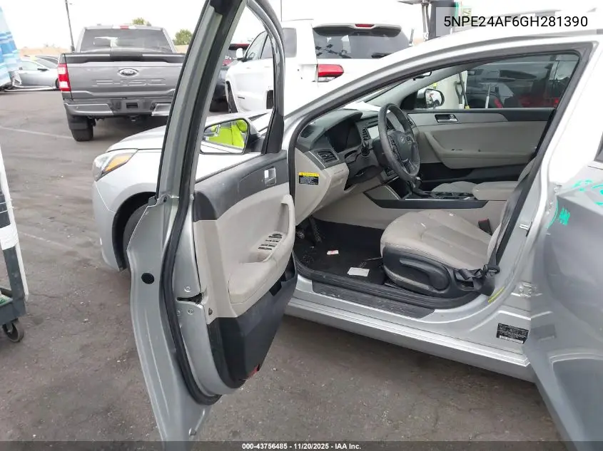 5NPE24AF6GH281390 2016 Hyundai Sonata Se