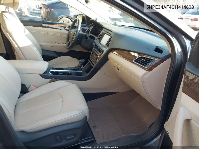 5NPE34AF4GH414600 2016 Hyundai Sonata Limited
