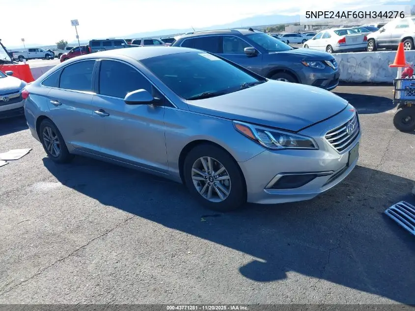 5NPE24AF6GH344276 2016 Hyundai Sonata Se
