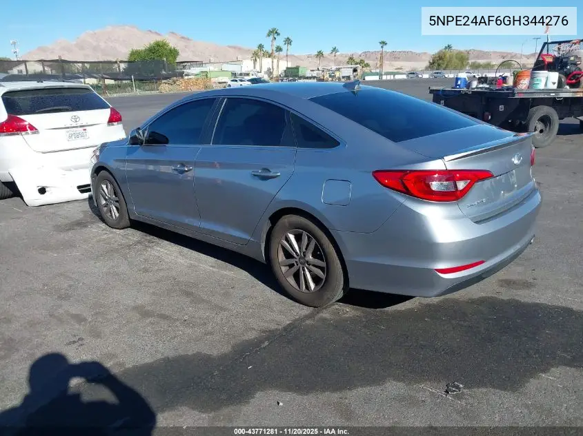 5NPE24AF6GH344276 2016 Hyundai Sonata Se