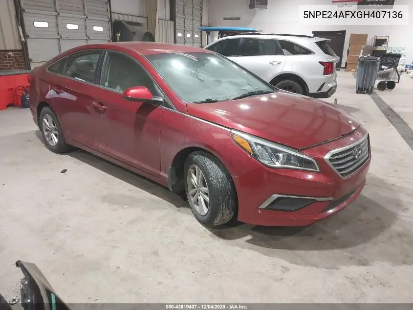 5NPE24AFXGH407136 2016 Hyundai Sonata Se