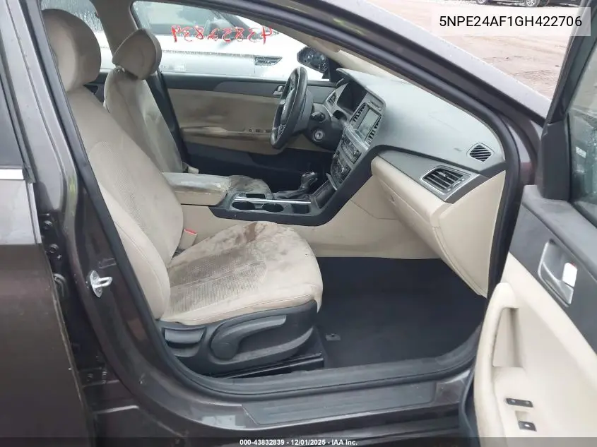 5NPE24AF1GH422706 2016 Hyundai Sonata Se
