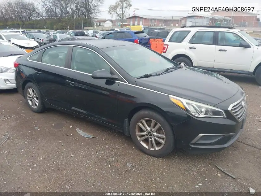 5NPE24AF4GH308697 2016 Hyundai Sonata Se