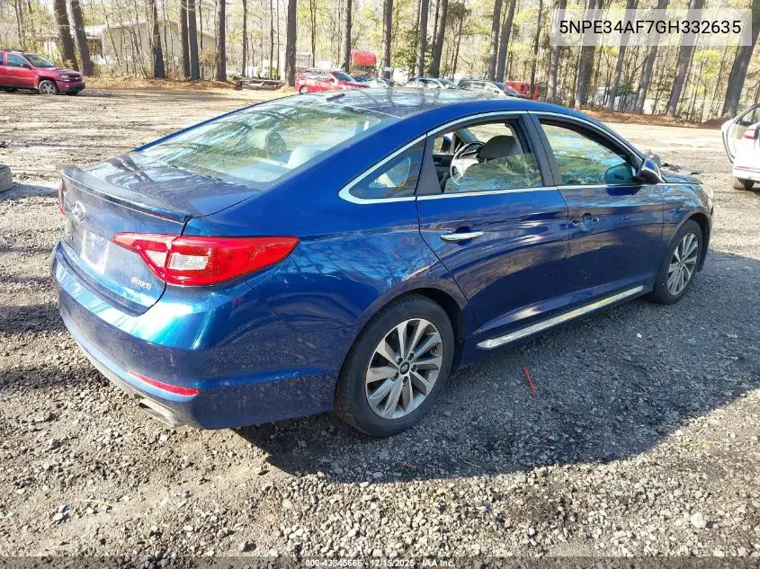 5NPE34AF7GH332635 2016 Hyundai Sonata Sport