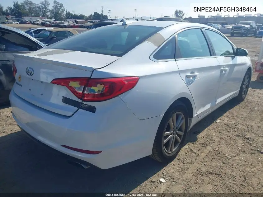 5NPE24AF5GH348464 2016 Hyundai Sonata Se