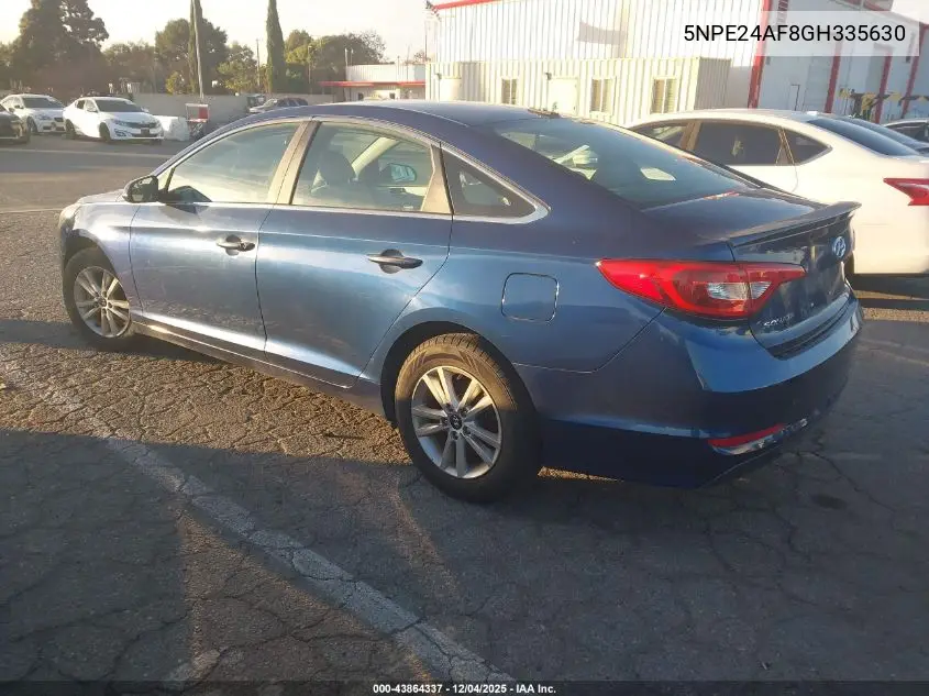 5NPE24AF8GH335630 2016 Hyundai Sonata Se