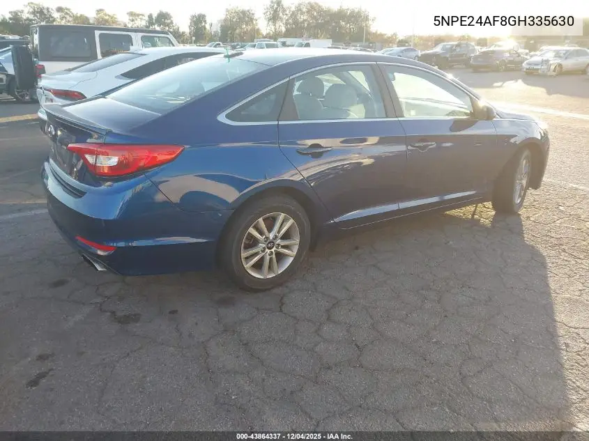5NPE24AF8GH335630 2016 Hyundai Sonata Se