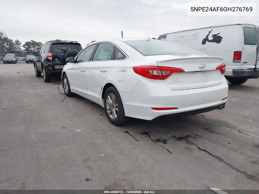 5NPE24AF6GH276769 2016 Hyundai Sonata Se