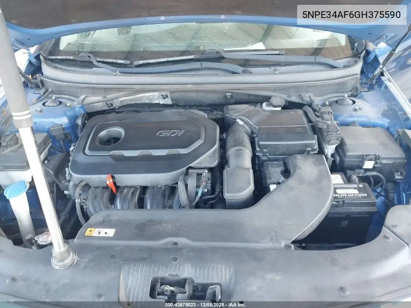 5NPE34AF6GH375590 2016 Hyundai Sonata Sport
