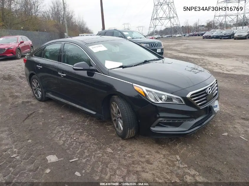 5NPE34AF3GH316769 2016 Hyundai Sonata Limited