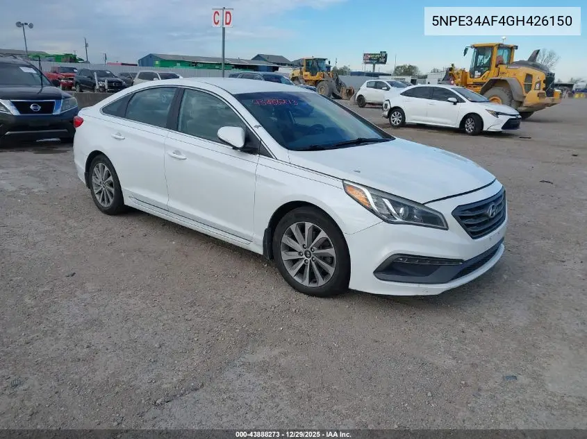 5NPE34AF4GH426150 2016 Hyundai Sonata Sport