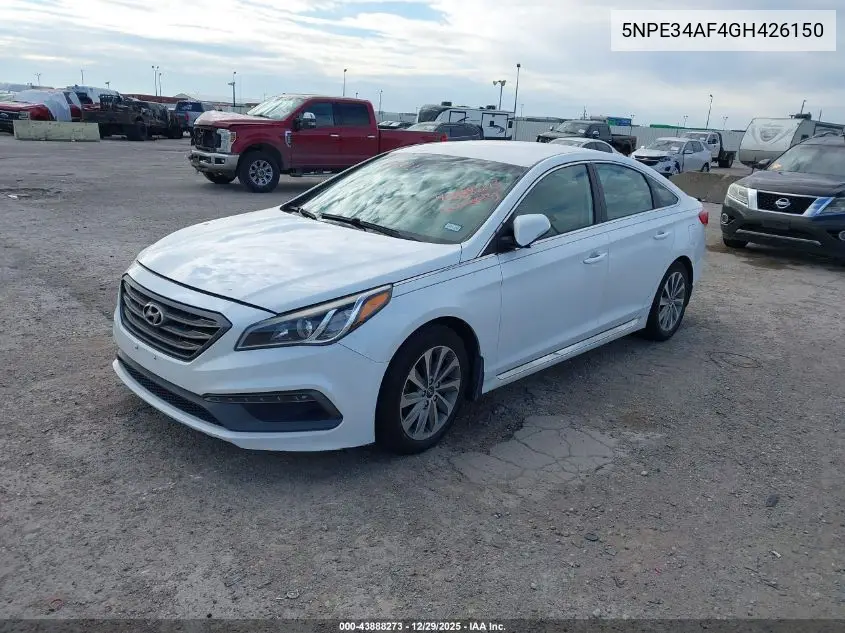5NPE34AF4GH426150 2016 Hyundai Sonata Sport