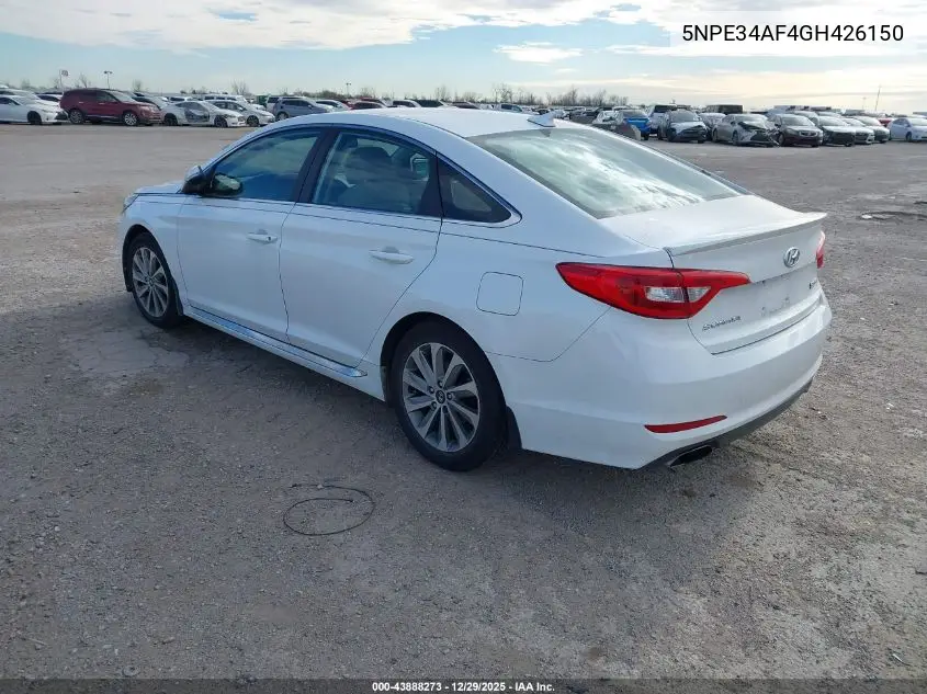 5NPE34AF4GH426150 2016 Hyundai Sonata Sport