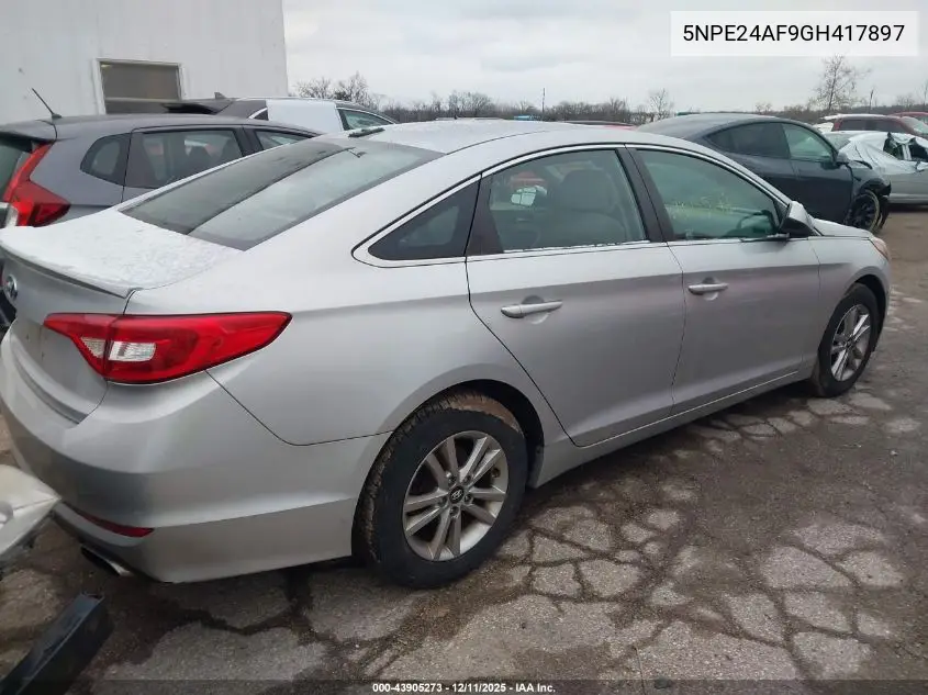 5NPE24AF9GH417897 2016 Hyundai Sonata