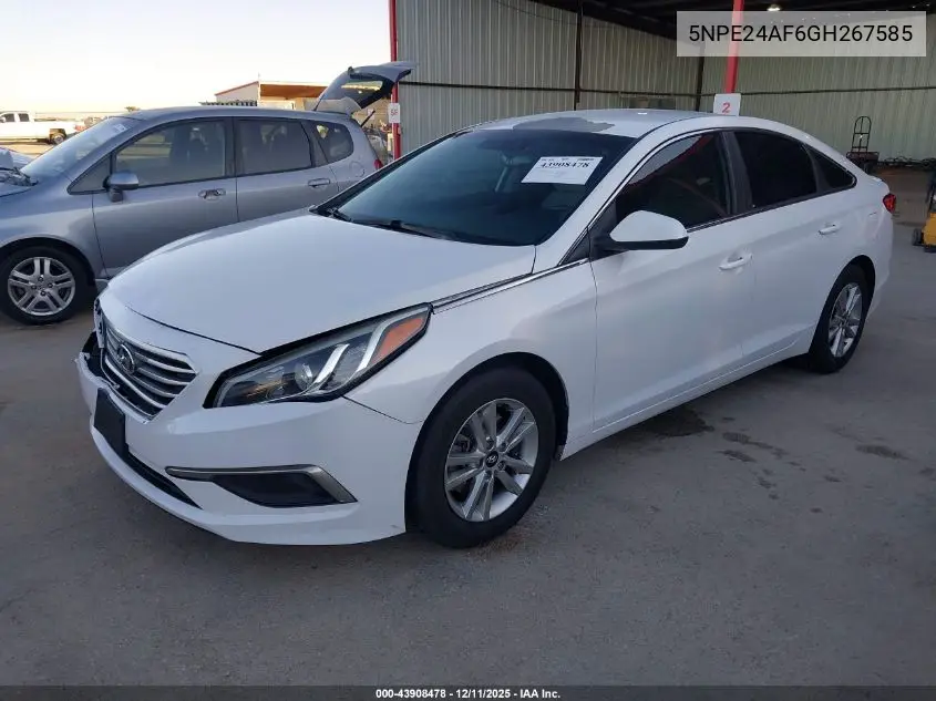 5NPE24AF6GH267585 2016 Hyundai Sonata Se